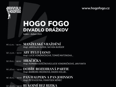 Program HOGO FOGO leden až duben 2025