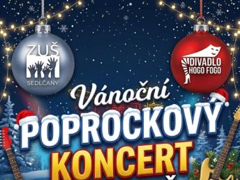 Vánoční poprockový koncert žáků ZUŠ Sedlčany